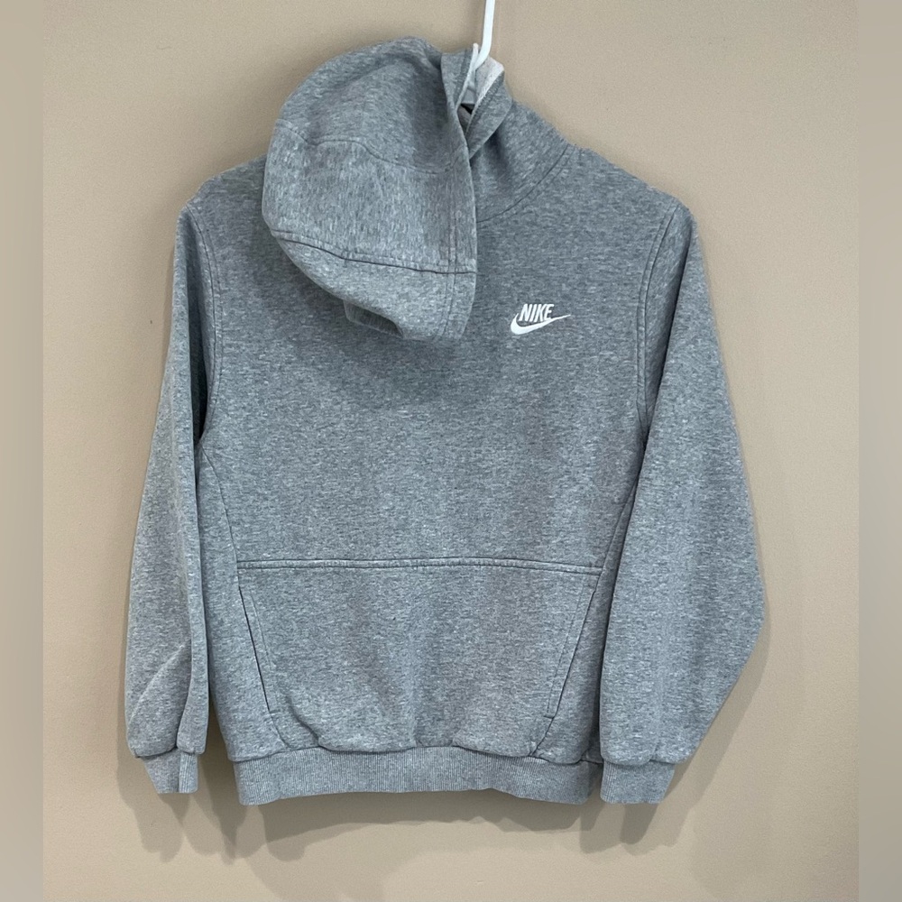 🌼🌼🌼NIKE Teenage Kid Grey Kangaroo Hoodie, Size L